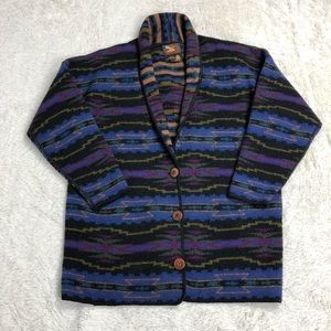 Striped Multicolor Cardigan Sweater